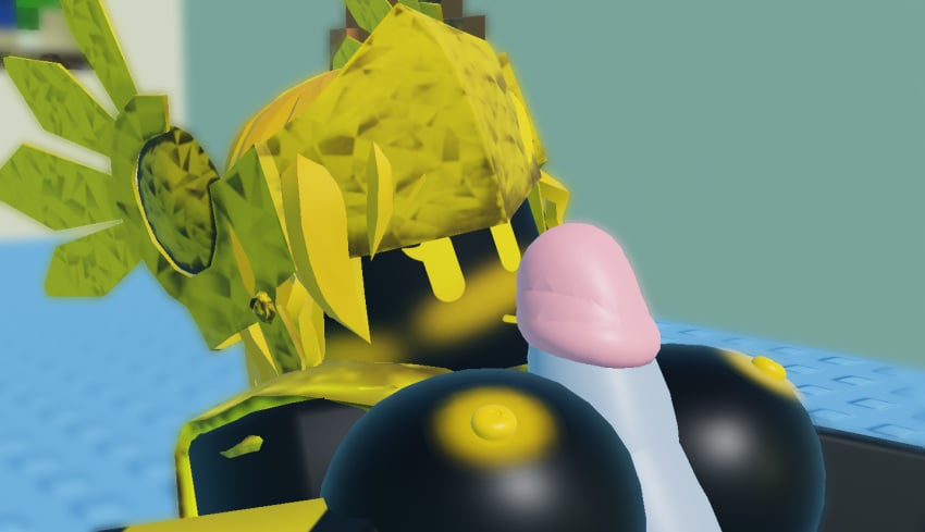 3d black_body boobjob female grey_dick paizuri roblox roblox_game robloxian self_upload sparkle_(the_battle_bricks) the_battle_bricks tumore valkyrie wompwompsad yellow_blush yellow_hair yellow_nipples