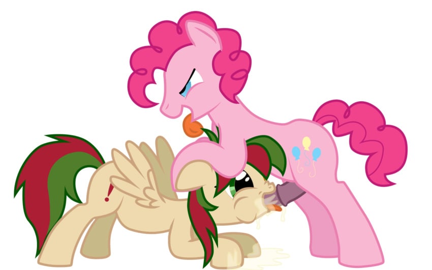 2012 alpha_channel blowsy blue_eyes brown_fur bubble_berry_(mlp) cum cum_in_mouth cutie_mark duo equine fellatio female feral friendship_is_magic green_eyes hair horse kitsuneymg male my_little_pony oral oral_sex original_character pink_fur pink_hair pinkie_pie_(mlp) plain_background pony rule_63 sex straight tongue tongue_out transparent_background two_tone_hair