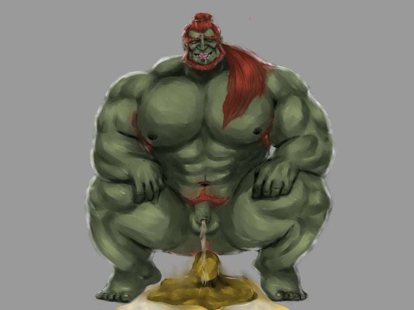 armpit_hair artist_request bara defecation digital_drawing_(artwork) dilf drooling farting firealpaca ganondorf ganondorf_(tears_of_the_kingdom) gerudo long_hair male male_only muscles muscular muscular_male nasty orange_beard orange_hair peeing pubic_hair saliva scat shitting smiling squatting tagme the_legend_of_zelda tied_hair urinating urinating_male urinating_while_defecating urination urine urine_puddle watersports yaoi yellow_eyes