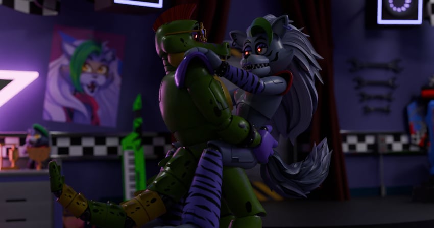 1boy 1girl 3d ambiguous animatronic anthro anthrofied ass bodypaint canine canis claws duo facepaint female finger five_nights_at_freddy's five_nights_at_freddy's:_security_breach focus generalanimatronic girl humanoid machine male male/female mammal montgomery_gator_(fnaf) on penetrated penetrating penetration penis robot robotic roxanne_wolf_(fnaf) sex sharp teeth ursid vaginal_penetration wolf wolf_girl wolf_humanoid wolf_tail