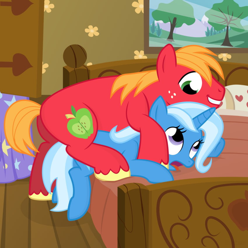 20pixels ahe_gao bed big_macintosh_(mlp) blue_body cutie_mark duo equine female feral freckles friendship_is_magic fur grass green_eyes hair horn horse inside looking_down looking_up lying lying_on_top male mountain my_little_pony open_mouth orange_hair outside pillow pony purple_eyes red_body red_fur sky smile spread_legs spreading straight teeth tongue tongue_out tree trixie_(mlp) unicorn white_hair window