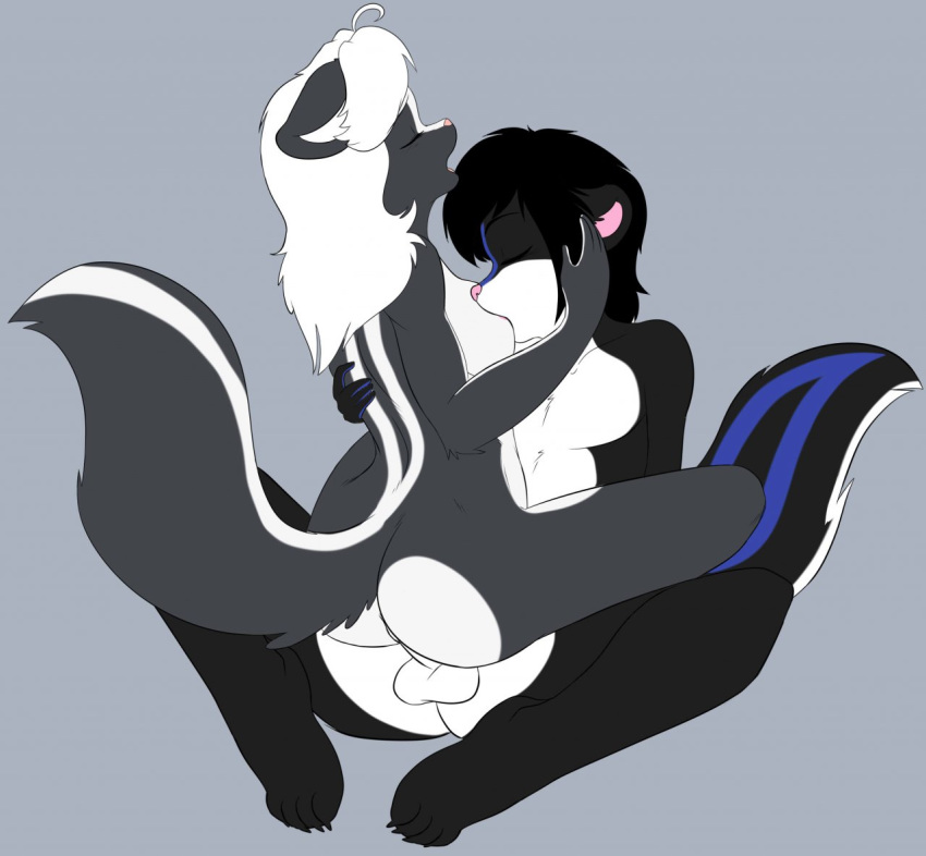 anthro breast_sucking breastfeeding breasts brother brother_and_sister cowgirl_position embrace female furry incest intimate male no_humans sex sibling sister skunk skunkette straight sucking