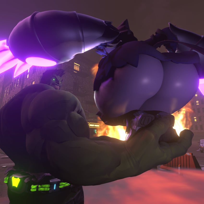 3d ass_focus big_breasts bubble_butt claws dat_ass dumptruck_ass female fortnite glowing_eyes holding_partner huge_ass huge_thighs hulk imminent_death lusterblaze marvel marvel_rivals massive_ass meme raven_tao_leader_kaka_(character) raven_team_leader shitpost size_difference thick_thighs