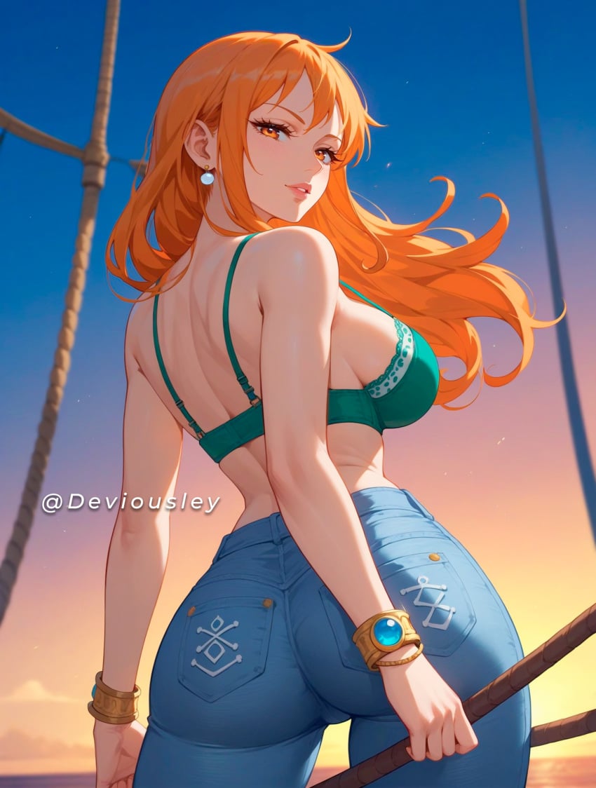 ai_generated deviousley female female_only nami nami_(one_piece) one_piece