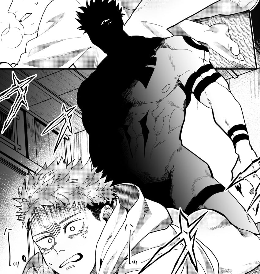 gay itadori_yuuji jujutsu_kaisen ryoumen_sukuna_(jujutsu_kaisen) tagme yaoi