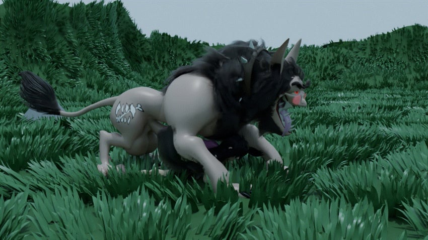 3d all_fours ambiguous_penetration animal_genitalia animal_penis animated animated blender_(software) blender_cycles doggy_style duo feral feral_on_female feral_on_human huge_balls human male/female male_penetrating nude_female outdoors quadruped unfinished werewolf wip wolf zoophilia zoophilia