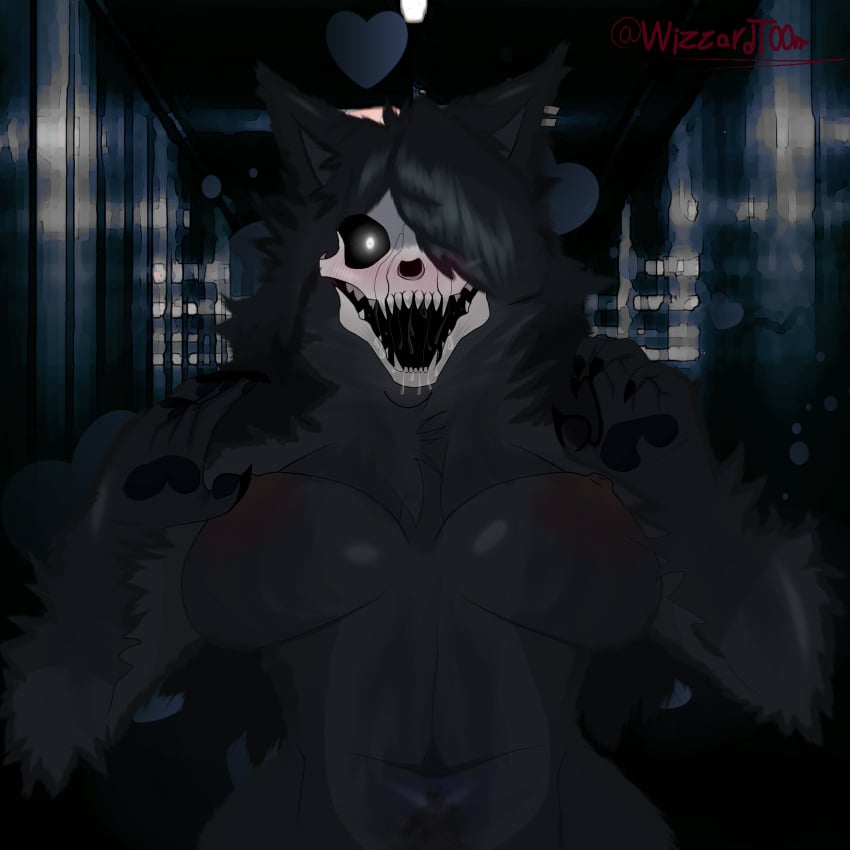 big_breasts blushing_at_viewer breasts cartoonwizzard drooling_into_mouth furry furry_female heat_(temperature) look mal0 malo mouth naked nightmare_waifu open ready_for_sex scp scp-1471 scp-1471-a scp_foundation seductive_mouth