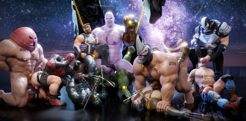 10boys 3d anal black_panther_(marvel) black_panther_(series) captain_america_(series) crossbones_(marvel) cum deadpool dogedogdo_x erect_while_penetrated facesitting gay gay_orgy hulk hulk_(series) human humanoid infinity_gauntlet interspecies interspecies_yaoi juggernaut male male/male male_only male_penetrated marvel multiple_boys muscular muscular_male orgy penis rhino_(spider-man) sex spider-man_(series) thanos thor_(marvel) thor_(series) wolverine_(x-men) x-men yaoi