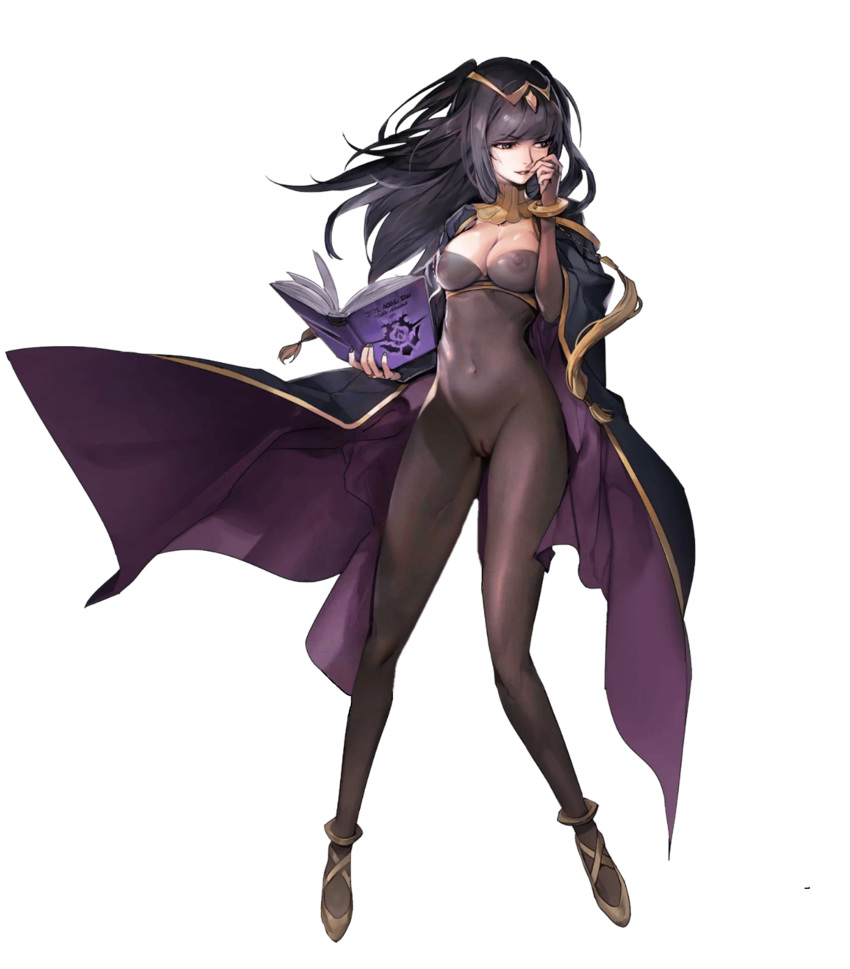 1girls edit female female_only fire_emblem fire_emblem_awakening fire_emblem_heroes junluo980 nintendo nipples nipples_visible_through_clothing nude_edit nude_filter official_art see-through see-through_top solo tharja_(fire_emblem) transparent_background