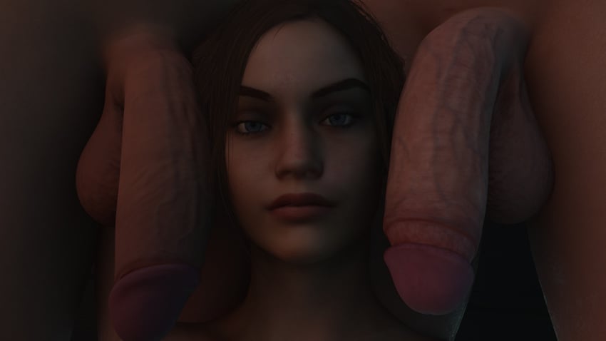 2futas 3d big_penis blender_(software) claire_redfield claire_redfield_(jordan_mcewen) futanari g_shtein light-skinned_male penis resident_evil resident_evil_2 resident_evil_2_remake veiny_balls veiny_penis veiny_testicles