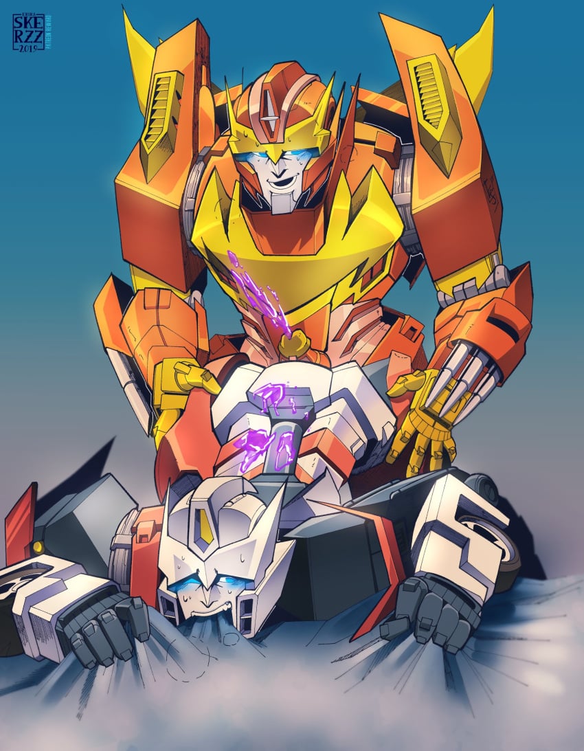 drift_(transformers) male male/male penis rodimus_prime transformers transformers_idw