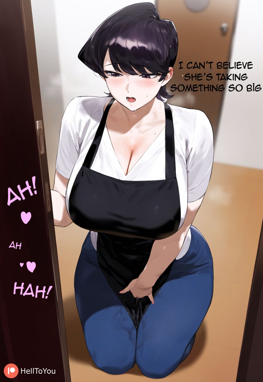 ai_generated female fingering fingering_self helltoyou komi-san_wa_komyushou_desu masturbating masturbation moaning_in_pleasure mommy mother mother_and_daughter pussy_juice stable_diffusion watching watching_sex