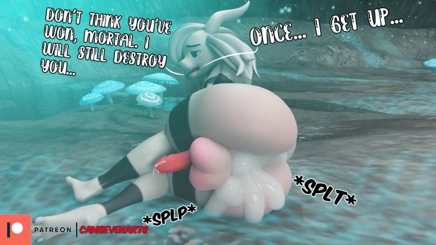 2_horns 3d_(artwork) after_anal anus asriel_dreemurr asriel_dreemurr_(god_form) ass balls big_ass big_balls big_butt black_body black_fur black_markings black_sclera butt_focus camseven cum_in_ass cumfart digital_media_(artwork) fat_ass femboy fur furry gay genitals goat god_of_hyperdeath hair hi_res horn huge_ass karma male male_only mammal markings short_tail tail thick_thighs tiptoes undertale undertale_(series) white_balls white_body white_eyes white_fur white_hair white_horn white_perineum wide_hips wolf