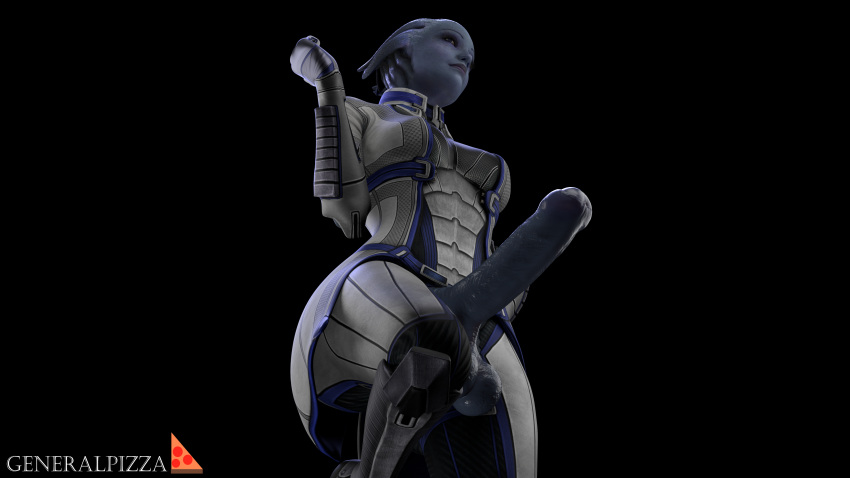 3d big_ass big_butt big_penis futa_only futanari generalpizza highres liara_t'soni mass_effect mass_effect_3 penis