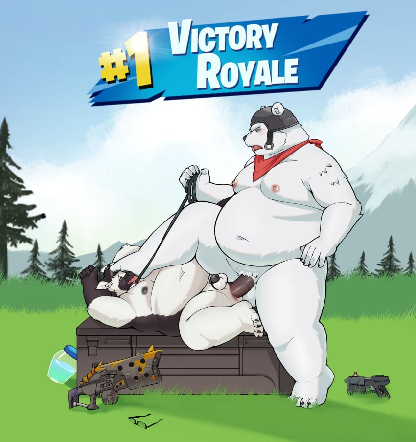 2024 absurd_res anal anal_sex anthro armor balls bear belly big_penis black_penis canid canine canis chastity_cage chastity_device collar detailed_background domestic_dog duo epic_games feet foot_fetish foot_lick foot_on_face foot_play fortnite genitals gun hands_behind_head hands_on_hips headgear helmet hi_res leash leash_pull leashed_collar licking lying male male/male male_penetrated male_penetrating male_penetrating_male mammal moobs nipples on_back overweight overweight_anthro overweight_male paws penetration penis plant polar_bear polar_patroller potion_bottle ranged_weapon reiko_u scarf sex small_penis thick_thighs tongue tongue_out tree ursine vein veiny_penis victory_royale weapon zarok_(zaroksavch)