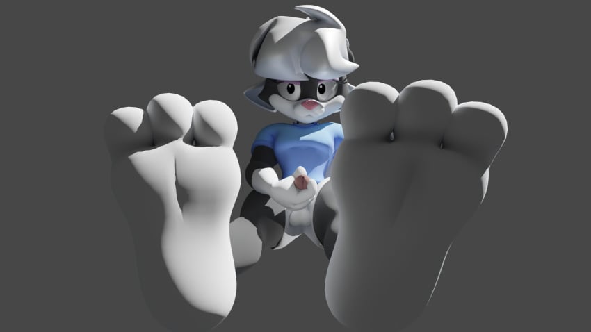 anthro feet foot_fetish futanari genitals hi_res humanoid_genitalia humanoid_penis indisposedfigure intersex penis sabrina_(sabrina_online) sabrina_online solo