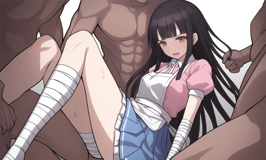 ai_generated before_rape danganronpa_2:_goodbye_despair dark-skinned_male tsumiki_mikan