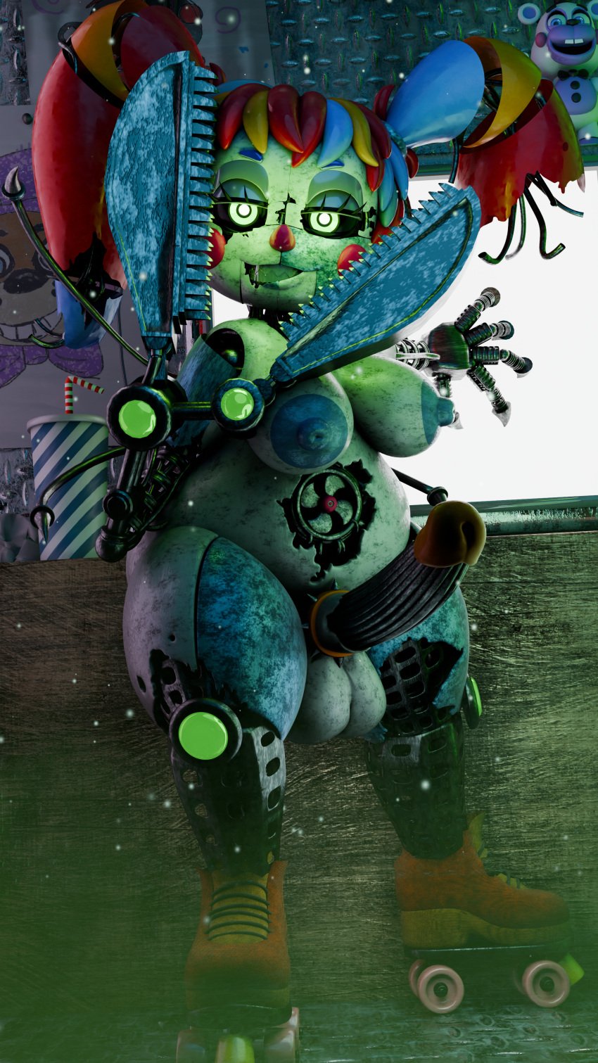 3d blender breasts circus_baby circus_baby_(fnaf) circus_booby five_nights_at_freddy's fully_naked futa_only futanari jordevoir naked panties_down robot robot_girl scrap_baby scrap_booby shortstack solo solo_futa withered