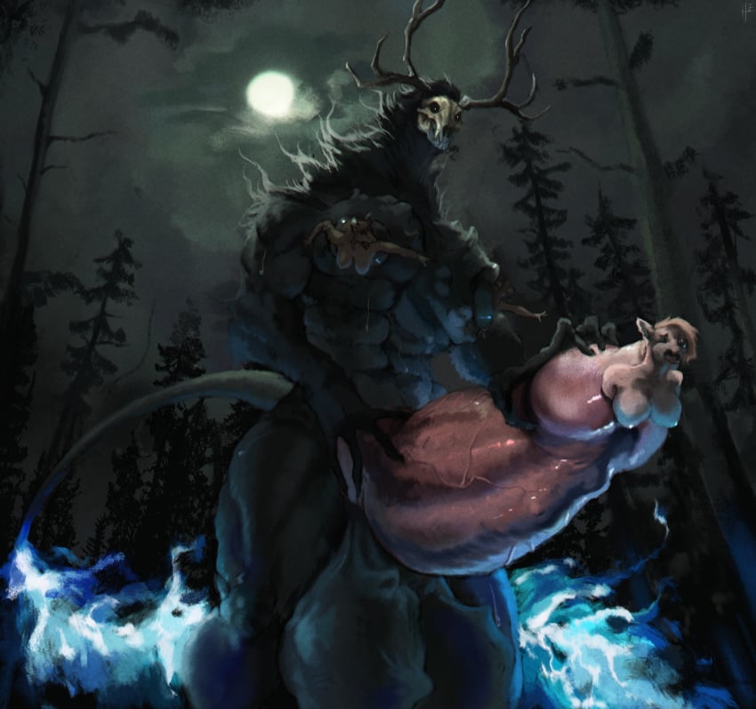 abs absurd_res american_mythology anthro anthro_pred antlers balls big_balls big_breasts big_penis bodily_fluids bone breasts bulge cock_vore erection extreme_size_difference female female_prey fire flaming_tail forced forest fur genitals group gurgling_balls hair hi_res hierro_(artist) horn huge_balls huge_cock humanoid_genitalia hyper hyper_balls hyper_genitalia hyper_penis indigenous_north_american_mythology inside_balls larger_pred light male male/female male_pred monster moon moonlight multiple_prey muscular muscular_anthro muscular_male mythology night nipple_fetish nipple_play nipple_vore nipples north_american_mythology nude partially_inside pecs penile penis plant predator/prey size_difference skull skull_head smaller_prey standing tail tree unusual_vore unwilling_prey vein veiny_penis vore wendigo