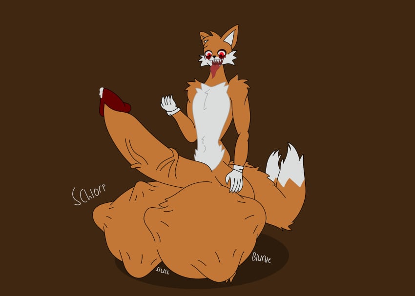 2_tails absurd_res ambiguous_gender ambiguous_prey anthro arm_tuft ball_bulge ball_tuft balls belly_tuft big_balls big_penis blood blood_from_eye bodily_fluids bulge canid canine cheek_tuft chest_tuft clothing cock_vein cock_vore crying_blood cum cum_on_penis cum_vore demon digestion eldritch_being facial_tuft fatal fatal_vore fox genital_fluids genitals gloves gloves_only handwear handwear_only head_tuft hi_res looking_down looking_pleasured male mammal mandro22 monster mostly_nude multi_tail navel navel_outline offscreen_character onomatopoeia oozing oozing_cum penile penis sadistic_expression sharp_teeth shlorp shoulder_tuft sloshing_balls slush_(sound_effect) solo sonic2.exe sound_effects tail tail_tuft teeth text tongue tongue_out tuft unseen_prey vein veiny_penis vore zalgo_(creepypasta)