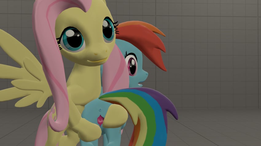 3d anus equine female fluttershy_(mlp) friendship_is_magic garry's_mod mr_tektite my_little_pony pegasus pony presenting pussy rainbow_dash_(mlp) source_filmmaker spread_pussy spreading straight_hair surprised yuri