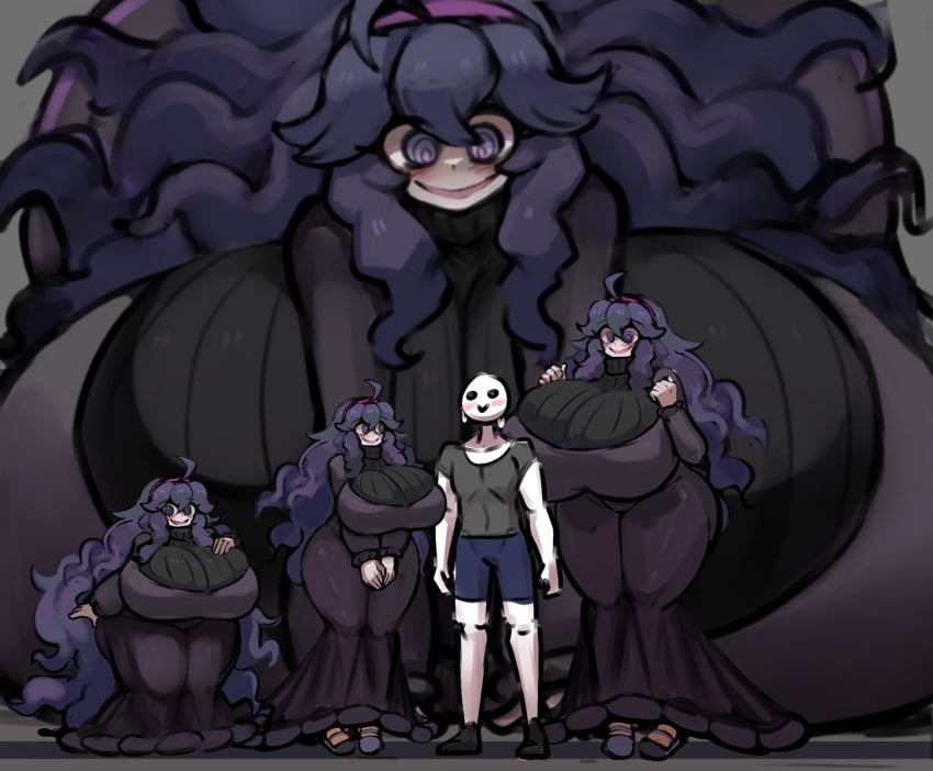 1boy 4girls anon ass big_ass big_breasts blush breasts dress fat_ass female female_focus fully_clothed giant_breasts giantess gigantic_breasts gipehtyboon hex_maniac huge_ass huge_breasts hyper hyper_breasts larger_female larger_male male massive_ass massive_breasts nintendo pokemon round_ass shortstack size_difference smaller_female smile thick_ass thick_thighs wide_hips