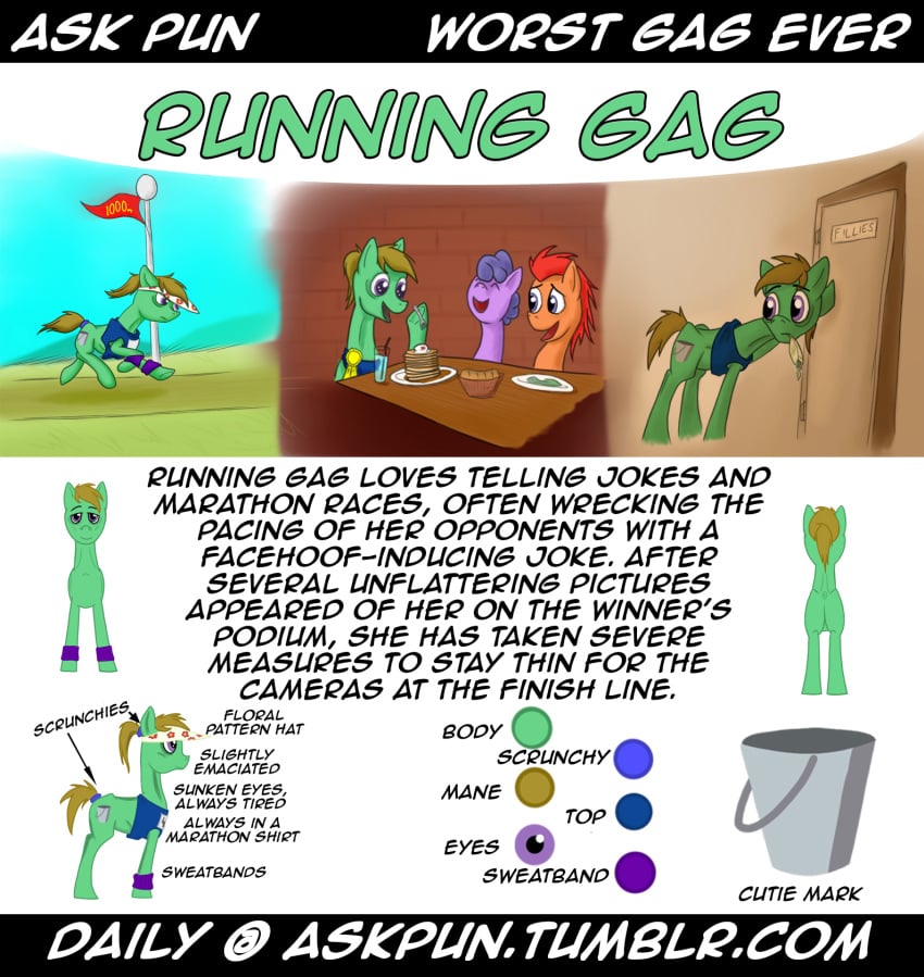 anorexia anus ask_pun bucket clothing comic model_sheet my_little_pony original_character sick skinny sleepy tumblr