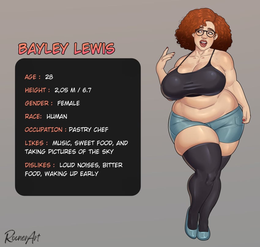 bayley_lewis bbw female glasses oc oc_sheet red_hair rocner