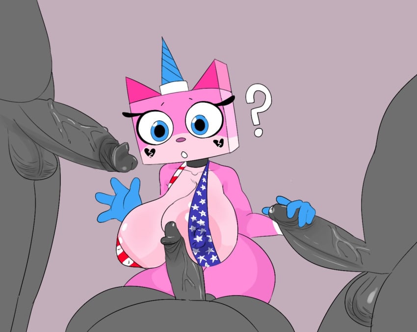 2024 4th_of_july american_flag american_flag_bikini anthro balls big_breasts big_penis bikini blue_eyes blue_horn bodily_fluids breasts broken_heart cartoon_network clothed clothing domestic_cat equid equine faceless_character faceless_male felid feline felis female flag_bikini fur genitals group group_sex heart_(marking) heart_symbol holidays horn human humanoid lego looking_down male male/female mammal markings nude nude_female nude_male penis penis_on_breast pink_body pink_fur pussy question_mark savagensfw sex simple_background swimwear tagme the_lego_movie two-piece_swimsuit unicorn_horn uniform unikitty unikitty! united_states_of_america vein veiny_penis