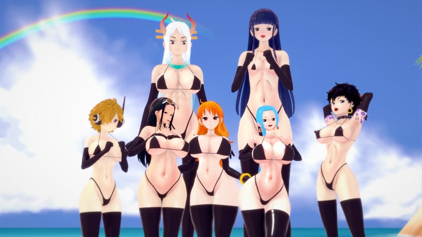 3d adult_swim artist_request big_breasts big_penis bulge doll_(one_piece) female femboy flat_chest kikunojo koikatsu male miss_diantha multiple_girls nami nefertari_vivi nico_robin nico_robin_(egghead) one_piece one_piece:_egghead_arc penis post-timeskip rainbow shounen_jump thingorthree toonami vegapunk_lilith yamato_(one_piece)