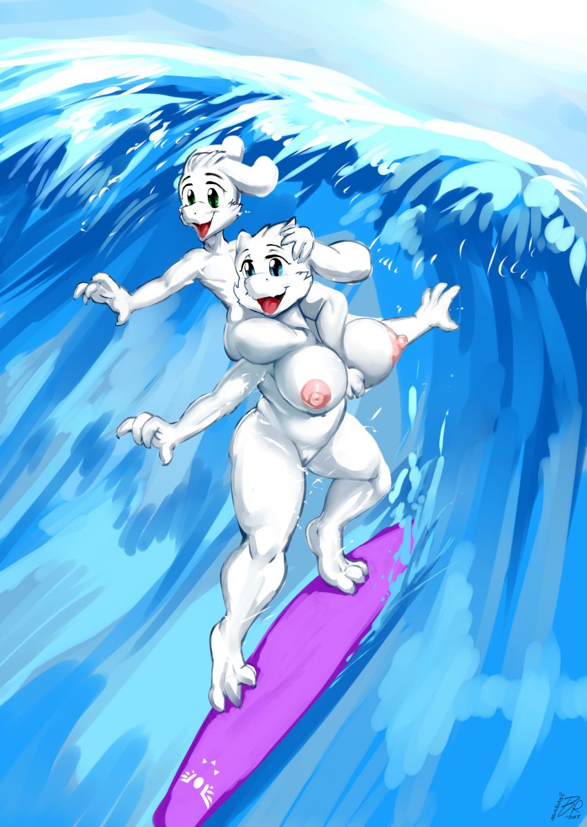 1boy 1girls asriel barefoot big_breasts breasts byondrage caprine daemont92 female female/male girly goat goatmom implied_incest incest male milf mother mother_and_son nipples nude piggyback_ride son surf surfboard surfing thick_thighs toby_fox toriel undertale undertale_(series) voluptuous water wholesome_incest wholesome_nudity wide_hips young