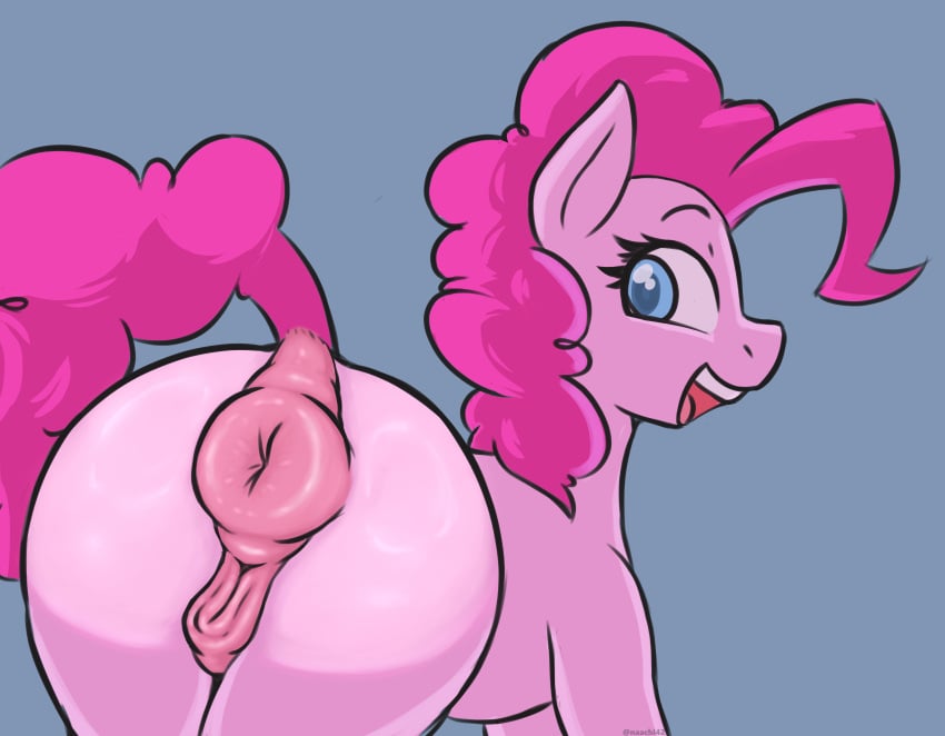 2d absurd_res animal_genitalia animal_pussy anus ass big_butt equine_anus equine_genitalia equine_pussy female feral friendship_is_magic full_color genitals hasbro hi_res my_little_pony naachi no_penetration pinkie_pie_(mlp) presenting puffy_anus pussy quadruped raised_tail simple_background solo solo_female tail