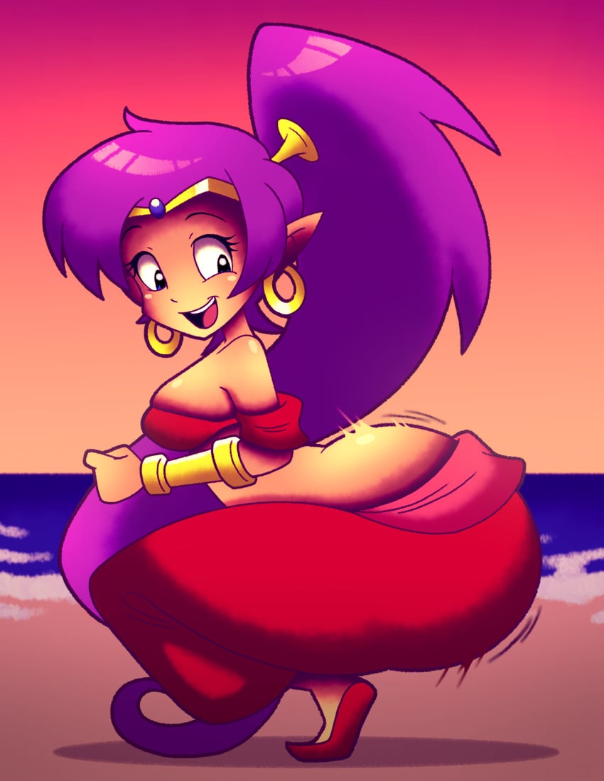 1girls ass big_ass bottom_heavy bouncing_ass breasts bubble_butt clothing crouching dat_ass ear_piercing earrings fat_ass female female_only genie huge_ass kinggargantuas large_ass looking_at_ass looking_at_self looking_back massive_ass motion_lines piercing png purple_hair seductive seductive_dance shantae shantae_(character) shoes side_view solo squatting thick_ass thick_thighs twerking wide_hips