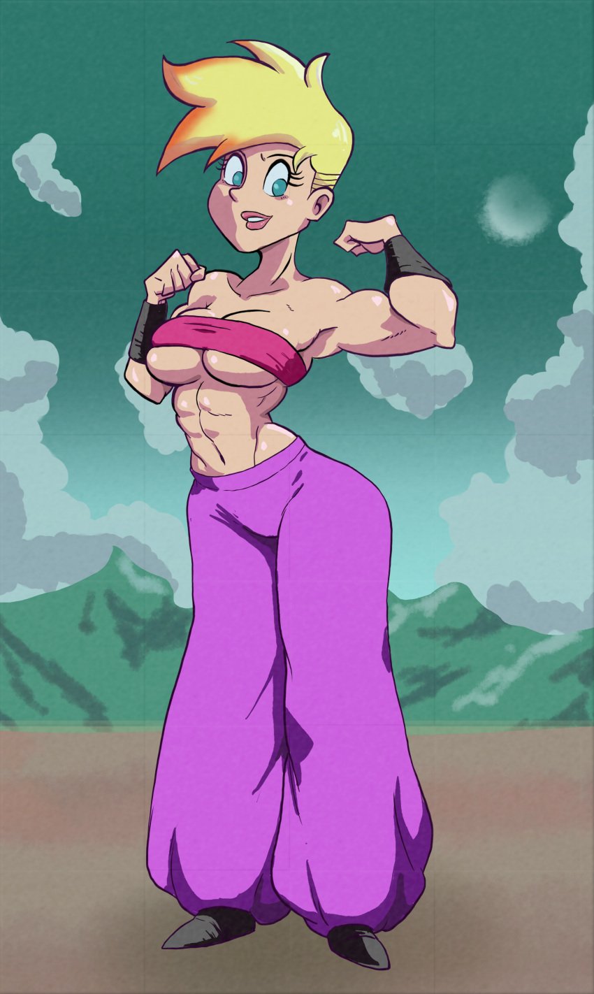 big_ass big_breasts blonde_hair blue_eyes cartoon_network caulifla_(cosplay) dragon_ball dragon_ball_super dragon_ball_z fully_clothed gearfou genderswap_(mtf) jenny_test johnny_test johnny_test_(series) kids_wb large_ass large_breasts muscular_female rule_63 shueisha solo solo_female teletoon thick_thighs toei_animation tomboy warner_bros warner_brothers wide_hips wildbrain