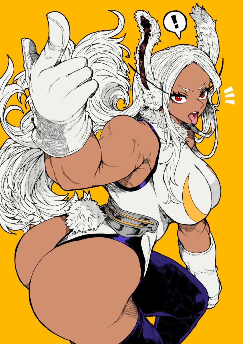 ! 1girls :p absurd_res absurd_resolution absurdres alternate_version_available animal_ears artist_collaboration ass ass_focus bare_shoulders big_ass big_breasts big_butt boku_no_hero_academia boobs_and_butt_pose breasts bunny_ears bunny_girl bunny_tail clothing_cutout color colored colorized commentary commentary_request crescent_print curvaceous curvy curvy_female curvy_figure dark-skinned_female dark_skin english_commentary female female female_focus female_only floating_hair foreshortening from_side fur_collar gloves hi_res high_resolution highleg highleg_leotard highres index_finger_raised large_ass large_breasts leotard long_eyelashes long_hair looking_at_viewer mirko mirkosimps muscular muscular_arms muscular_female my_hero_academia notice_lines open_mouth outstretched_arm parted_bangs partial_commentary pose posing purple_thighhighs rabbit_ears rabbit_girl rabbit_tail red_eyes rumi_usagiyama short_eyebrows shounen_jump sideboob simple_background sleeveless_turtleneck_leotard solo solo_female solo_focus spoken_exclamation_mark tagme tail tail_through_clothes taut_leotard thick_thighs thighhighs thighs toned toned_female tongue tongue_out v-shaped_eyebrows very_long_hair voluptuous voluptuous_female white_gloves white_hair white_leotard yellow_background yotsumi_shiro