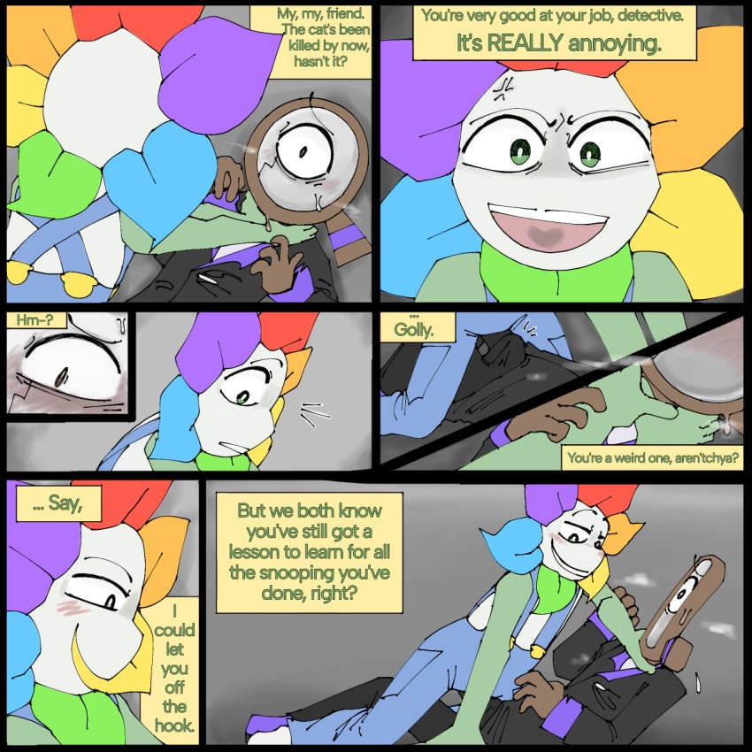 breath_play comic dandy's_world dandy_(dandy's_world) gay icametothis2x questionable_consent roblox rodger_(dandy's_world)