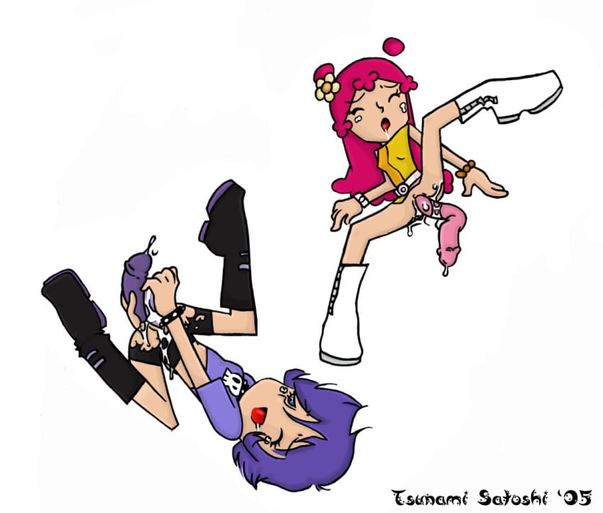 2005 ami_onuki blue_hair boots cartoon_network cum cum_in_pussy cum_inside hi_hi_puffy_amiyumi semen tagme tsunami_satoshi vaginal white_background yumi_yoshimura