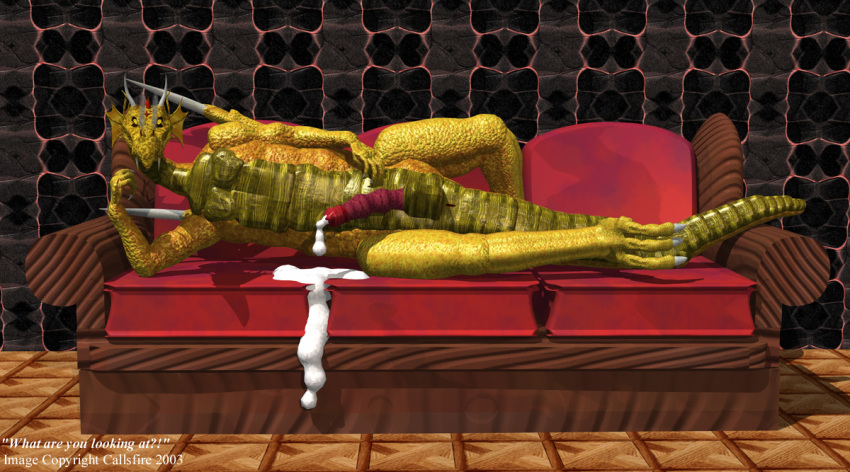 2003 3d anthro callsfire cum dragon erection male penis sofa