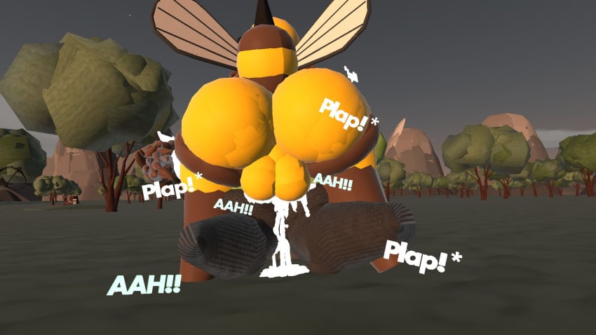 3d balls bee cum_in_ass cum_inside cum_squirt forest futa_on_female loads_of_cum moaning rec_room thighs