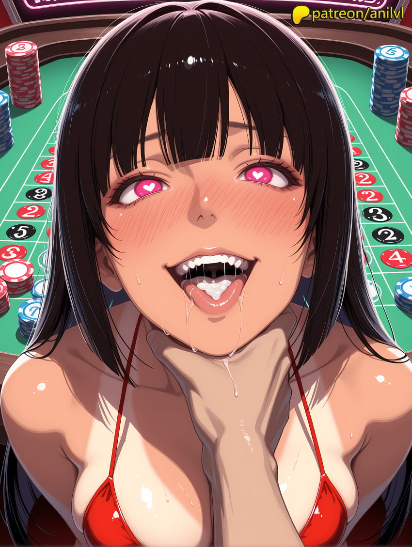 1girls 2025 ai ai_assisted ai_generated alcohol anilvl anime anime_girl anime_style artist_name asphyxiation bangs beer beer_can bikini bikini_top black_hair blunt_bangs blush bottle breast breasts breasts breasts bust can chest cleavage coca-cola drooling drunk female finger_in_another's_mouth finger_in_mouth hand_on_another's_face heart heart-shaped_pupils hi_res high_quality high_resolution highres holding_can jabami_yumeko kakegurui long_hair looking_at_viewer mouth_pull nose_blush open_mouth patreon patreon_username pink_eyes red_bikini red_bra saliva sharp_teeth soda_can stable_diffusion sweat swimsuit symbol-shaped_pupils teeth tongue tongue_out uvula watermark