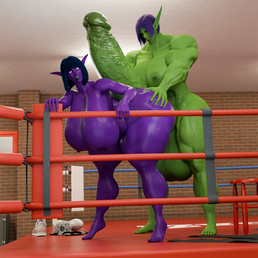 3d abs blue_hair dickgirl female fitness futa_on_female futanari gym hotdogging huge_ass huge_breasts hyper hyper_ass hyper_breasts hyper_penis large_ass large_breasts muscular_futanari night_elf night_elf_female orc orc_futanari purple_skin seline selinemukgrom shemale shirayah warcraft white_eyes