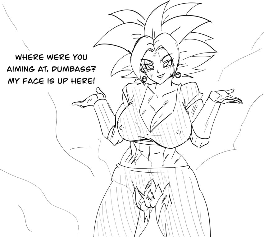 clothed_female damaged darwaarts dragon_ball_(series) dragon_ball_super fanart hairy_pussy kafla kefla pussy saiyan_girl super_saiyan