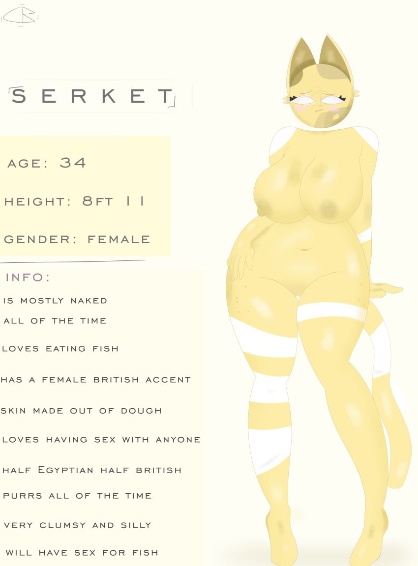 big_breasts big_butt british british_female c10ckw07k countryhumans countryhumans_girl countryhumans_oc egyptian egyptian_female happy naked naked_female ref_sheet reference_sheet serket_(c10ckw07k) sexy standing thick_ass thick_legs thick_thighs yellow_body