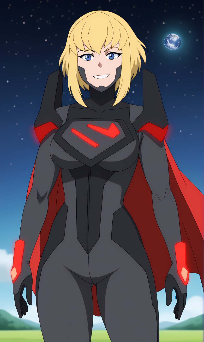 1girls ai_generated bonnieaiart female solo supergirl_(my_adventures_with_superman)