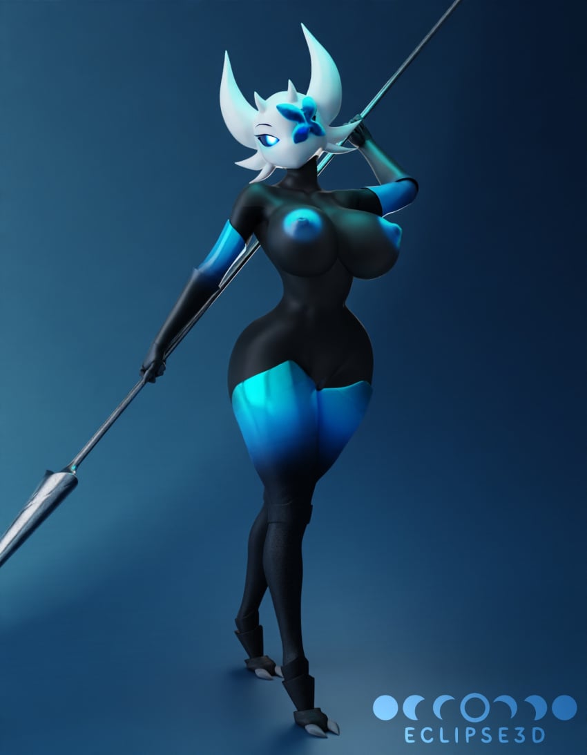 3d 3d_render azura_inalis big_breasts eclipse3d female_focus hollow_knight lampy_(azura_inalis) naked naked_female nude nude_anthro nude_female pose posing video_game video_games