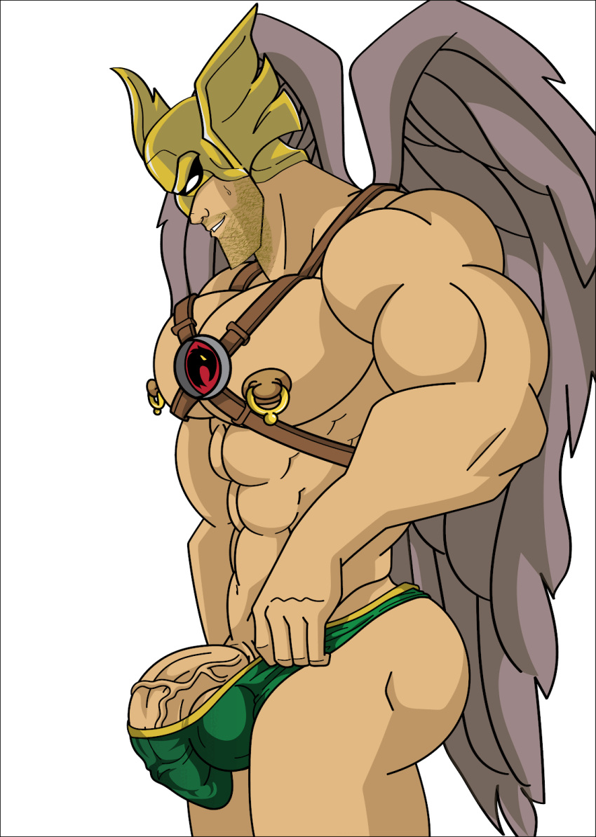 abs animated biceps big_cock big_penis carter_hall dc dcau gif hawkman huge_cock huge_penis male male_only masked mchlsctt709 muscles muscular muscular_male pecs penis penis_peek pierced_genitals pierced_nipples pierced_penis piercing smooth_skin superhero thick_thighs thong veiny_penis wings