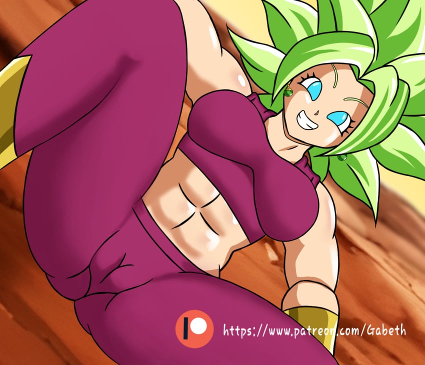 dragon_ball_z dragon_girl kefla saiyan saiyan_girl spread_legs super_saiyan_2 yoga_pants