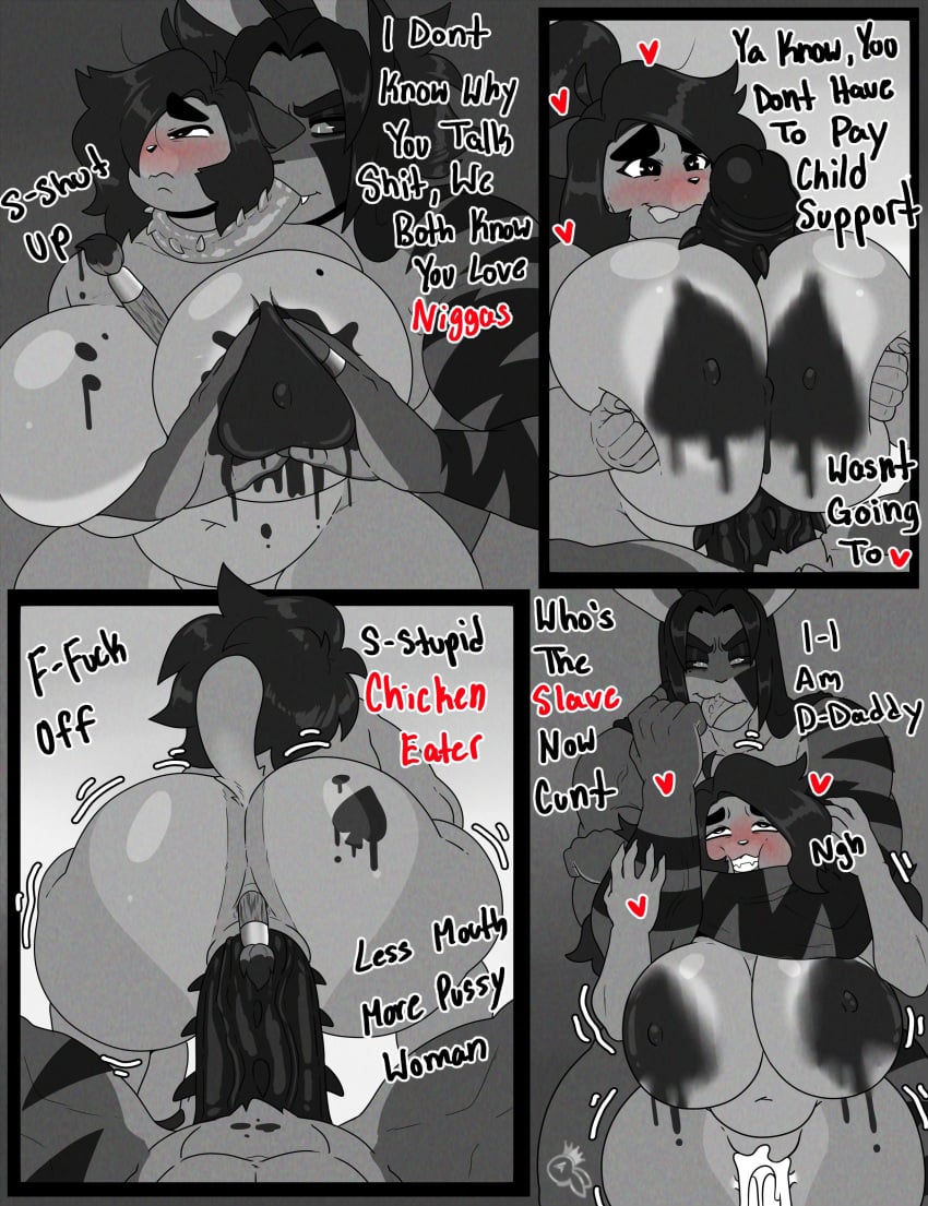 anthro anus ass balls belly big_ass big_breasts big_penis blacked boobjob breasts bunny bunny_boy cum cum_in_pussy cum_inside curvaceous curvy curvy_body curvy_hips curvy_thighs dominant dominant_male domination duncan_(zeromccall) duo female huge_ass huge_breasts huge_cock implied_impregnation interracial interspecies male painting paizuri penetration penis pussy queen_of_spades raceplay rough_sex sex slightly_chubby slightly_chubby_female spades text the_n_word thick_thighs titjob uncensored vaginal_penetration voluptuous voluptuous_female wide_hips zeromccall