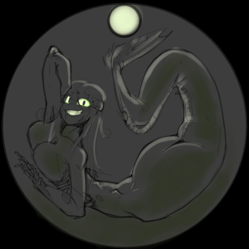 big_ass big_breasts big_butt decomposition mermaid nsfw one_girl sewerage