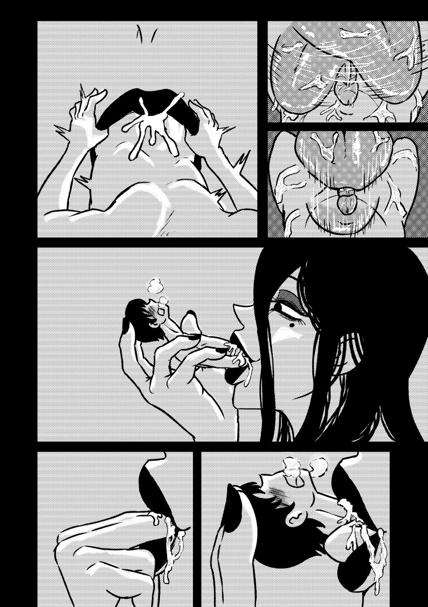 1boy comic female female_pred giantess man_eating_witch_(shoulderenjoyer) oral_vore shoulderenjoyer tagme vore